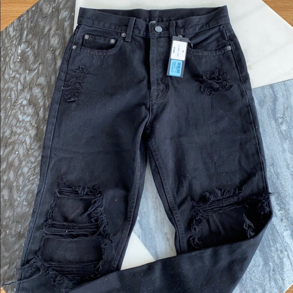 Carmar Black Ripped Jeans